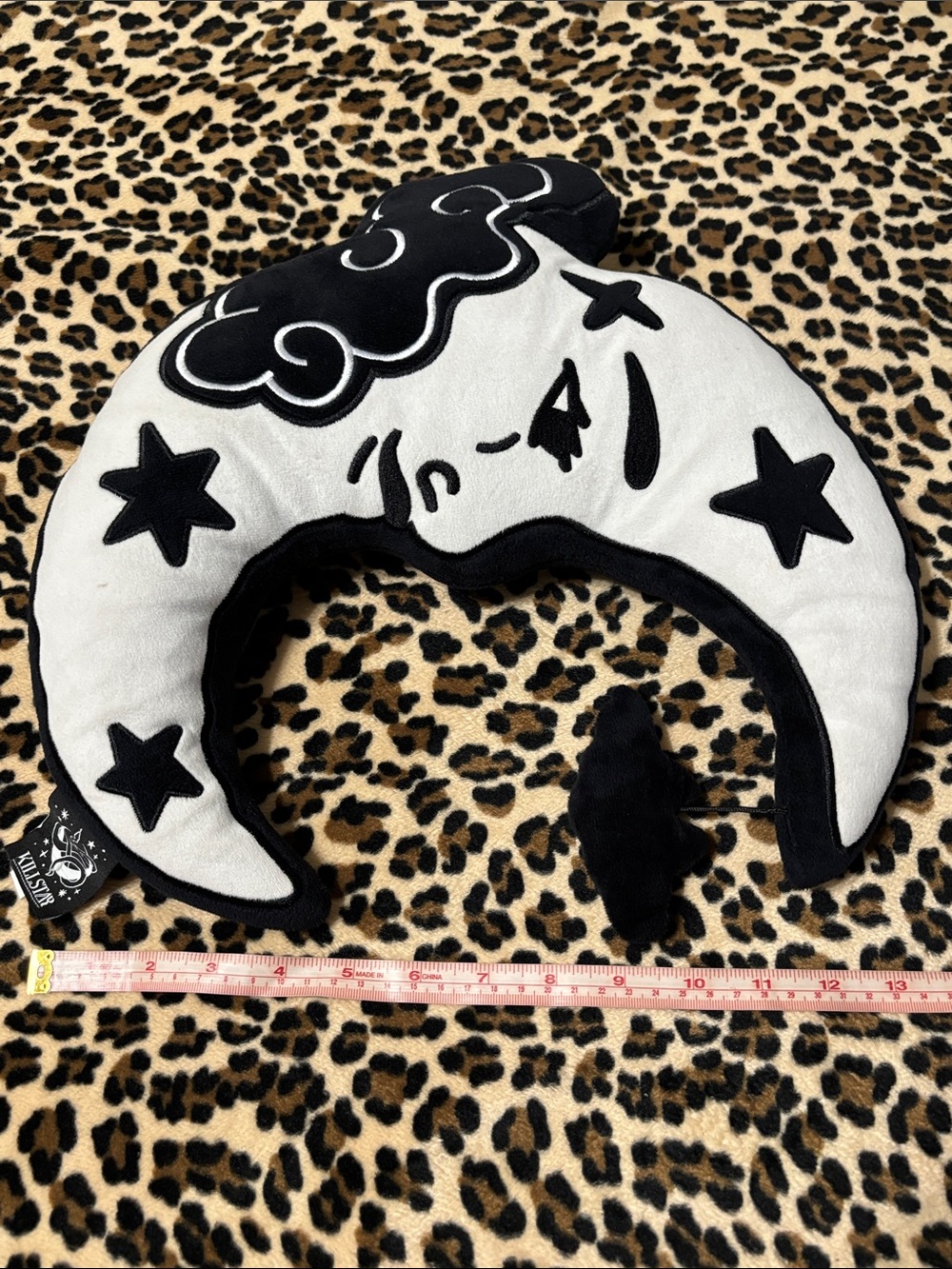 KILLSTAR π€ Moonbeam Pillow Stars Luna White Black Crescent Moon Goth Home Dorm - Picture 15 of 17